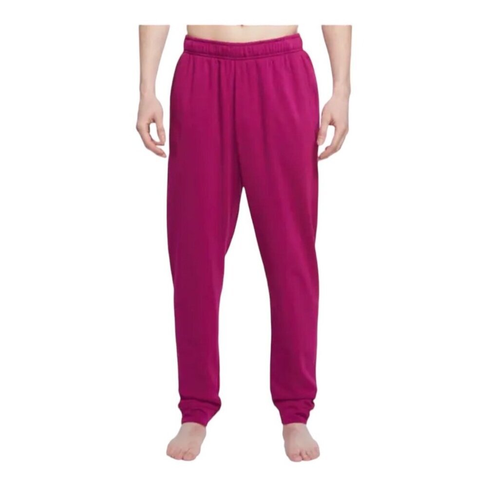 Nike Yoga Sweatpants Pink Fuchsia Therma Fit Taper Stretch Jogger Pant Sz Small